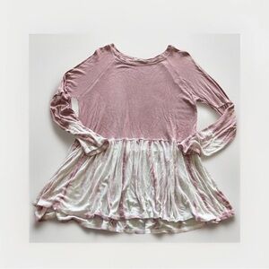🌸 Talulah Pink Asymmetrical Pleated Babydoll Top – Size Small 👗